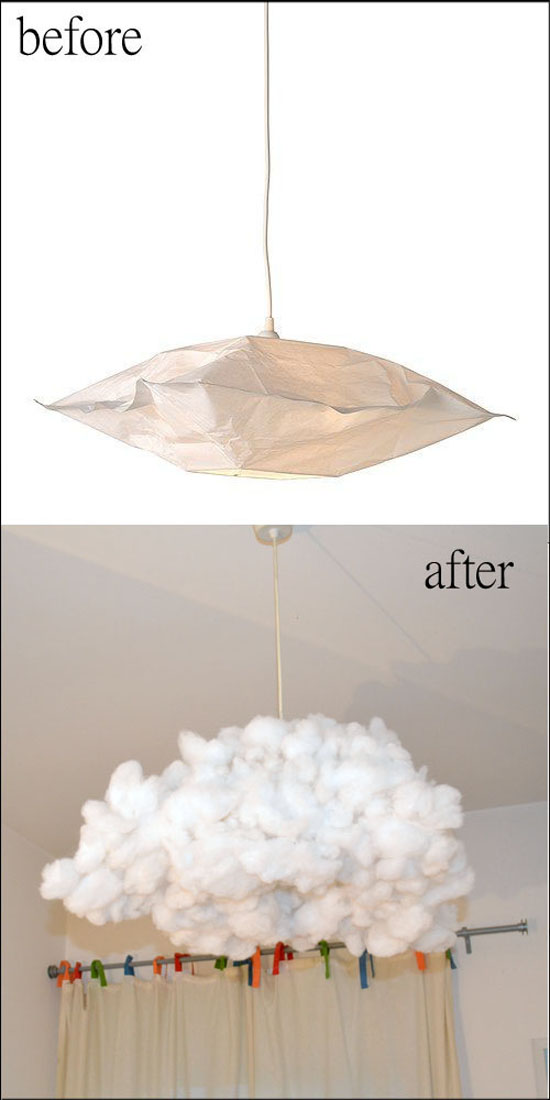 DIY Lampe nuage - Comment faire un luminaire en forme de nuage