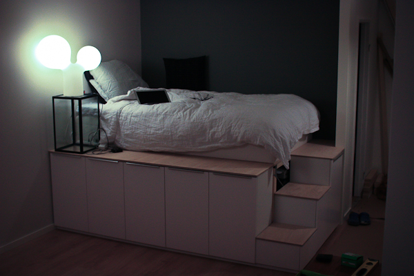 Lit Ikea Diy Pour Stockage Plateforme