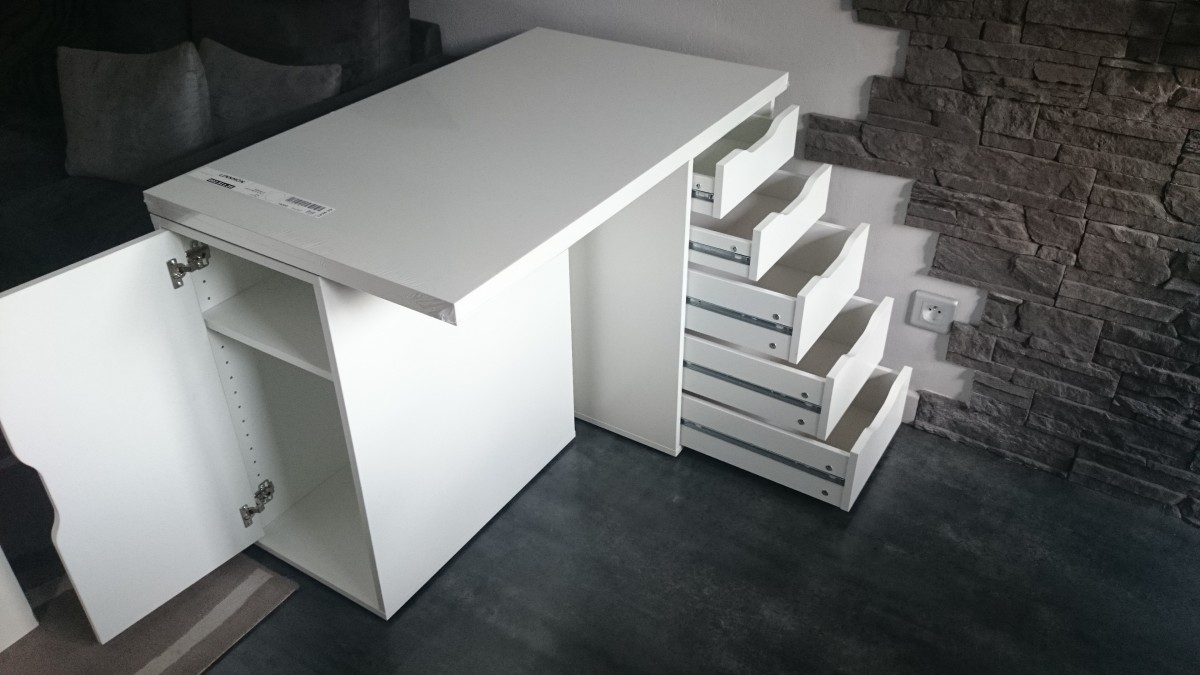 Mini bureau Ikea ALEX / LINMON