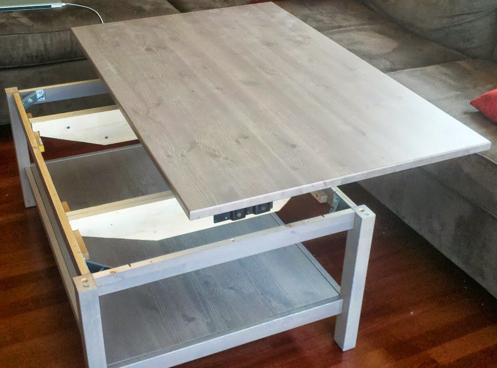 Table basse HEMNES relevable