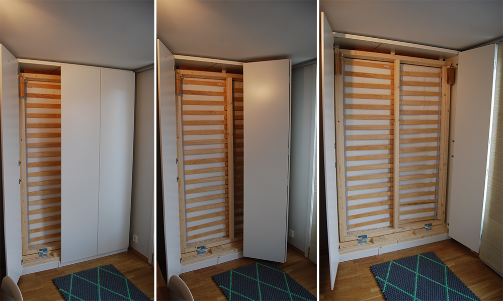 Lit escamotable Ikea DIY avec une armoire PAX