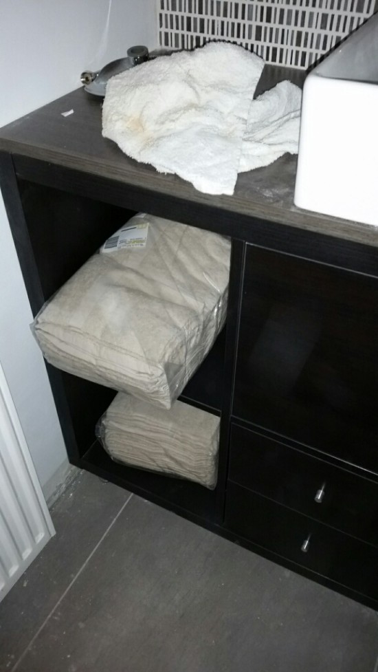 Shelves for towels