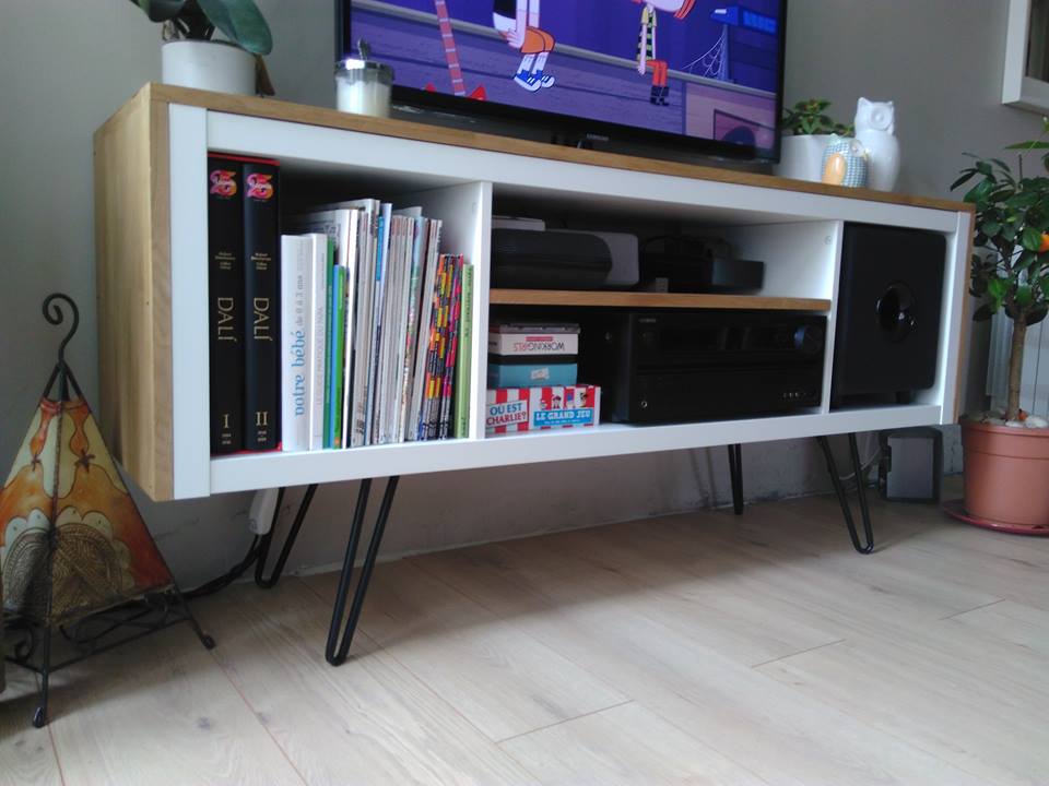 meuble tele hairpin legs