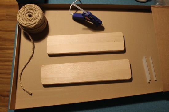 Wrap the steps with rope