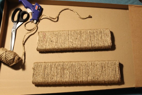 Wrap the steps with rope