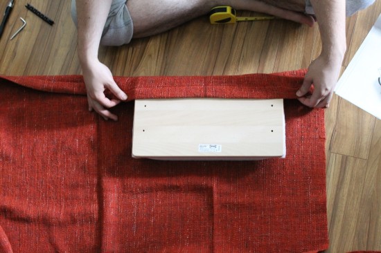 Wrap foam with IKEA GURLI blanket