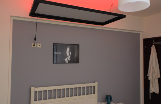 Hang an above the bed mirror