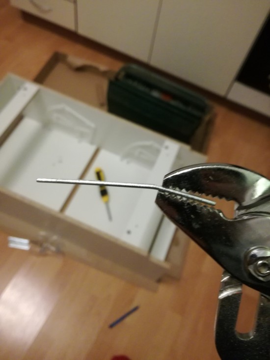 Bend the brackets to 15 degrees