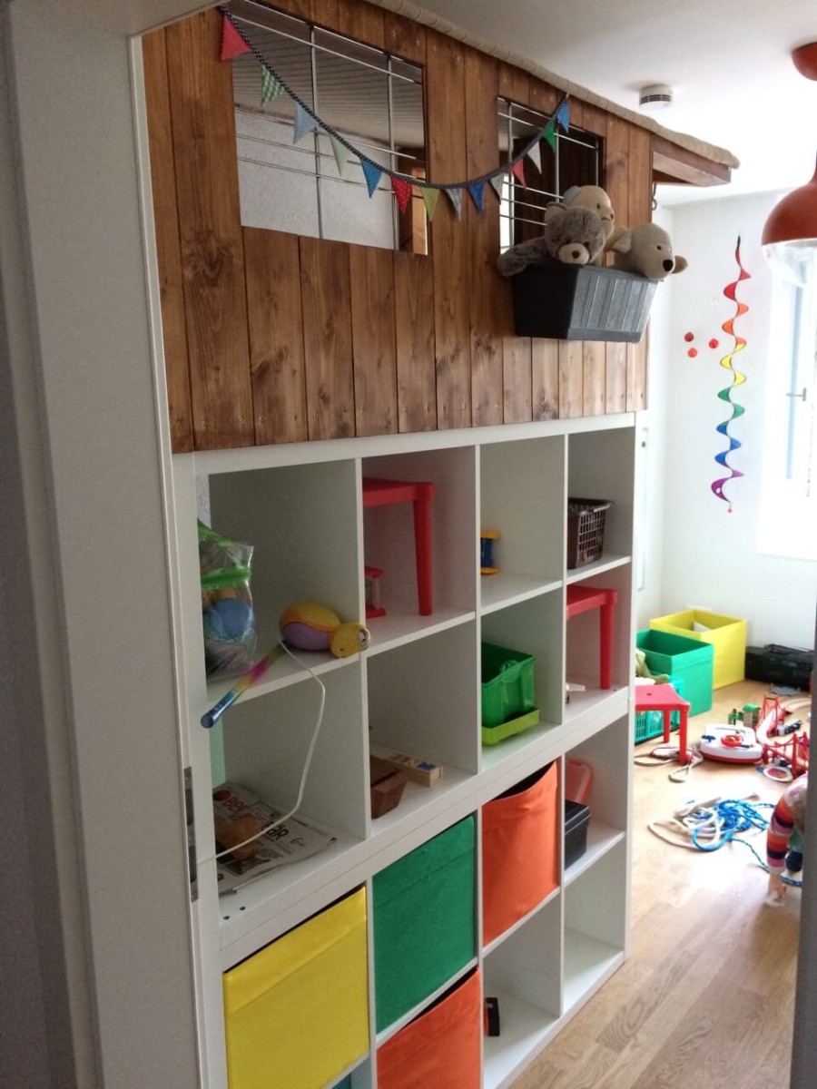 DIY KALLAX wooden playhouse