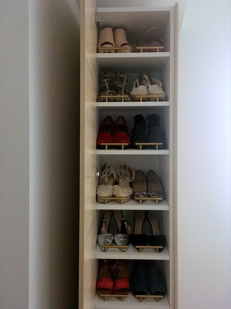 DIY Shoe cabinet tall and narrow for the entryway