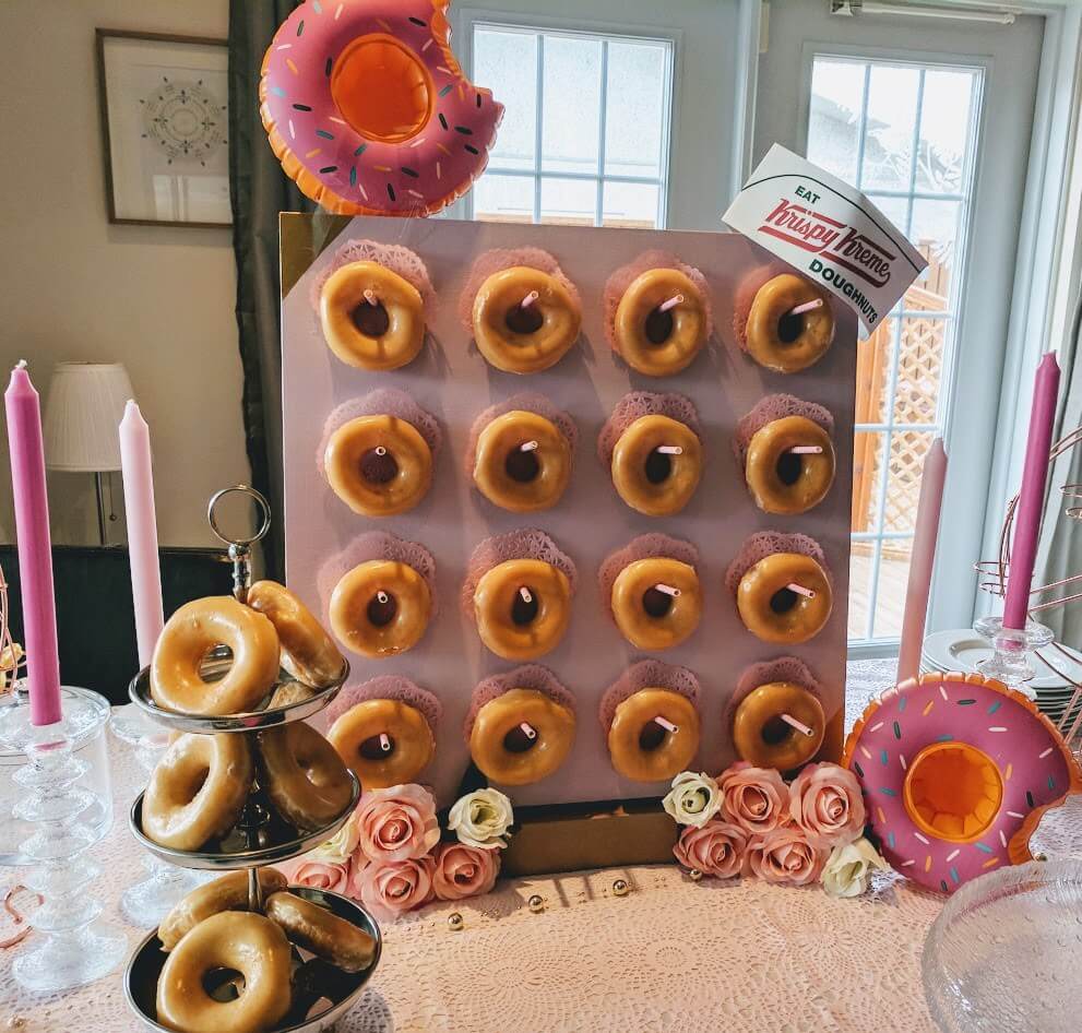 DIY Donut Bar Stand from IKEA Lack table
