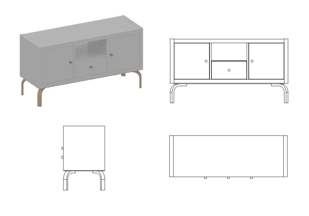 Modern TV Stand from KALLAX + FROSTA