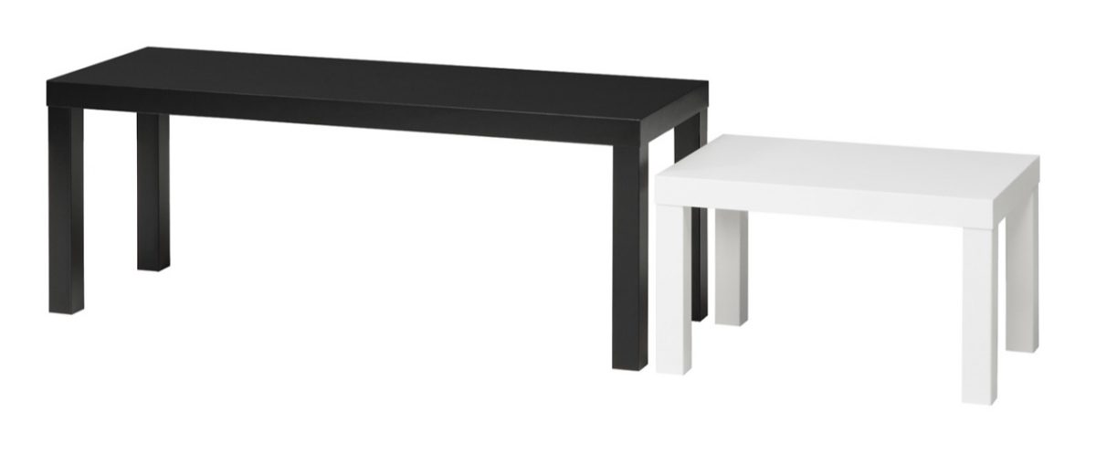 IKEA LACK nest of 2 tables