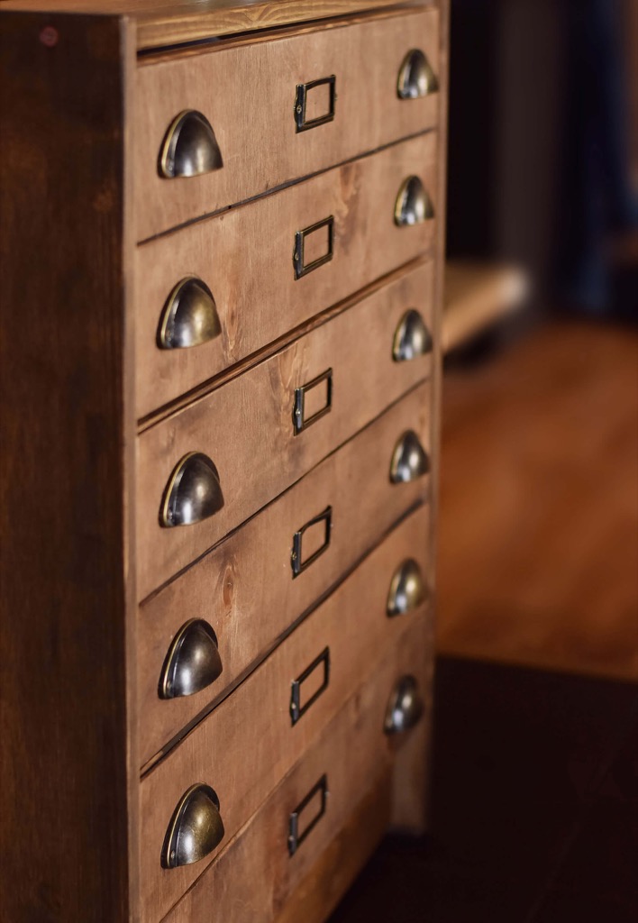 Apothecary cabinet from RAST chest of drawers