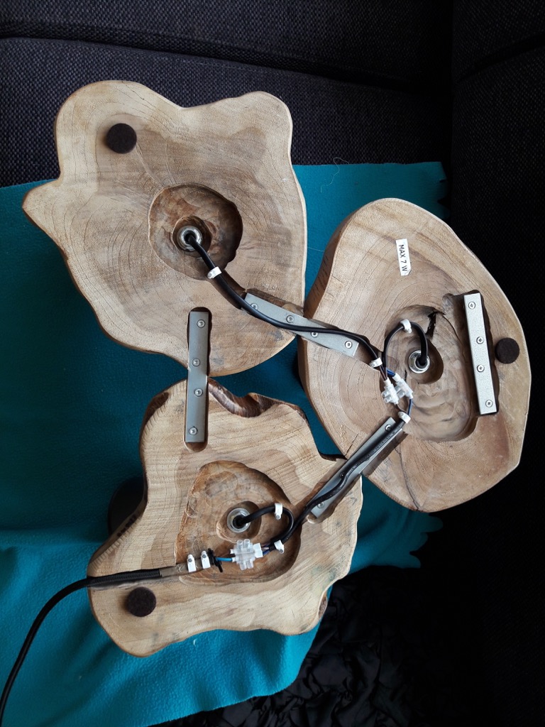 Wood and Steel HEKTAR wall lamp
