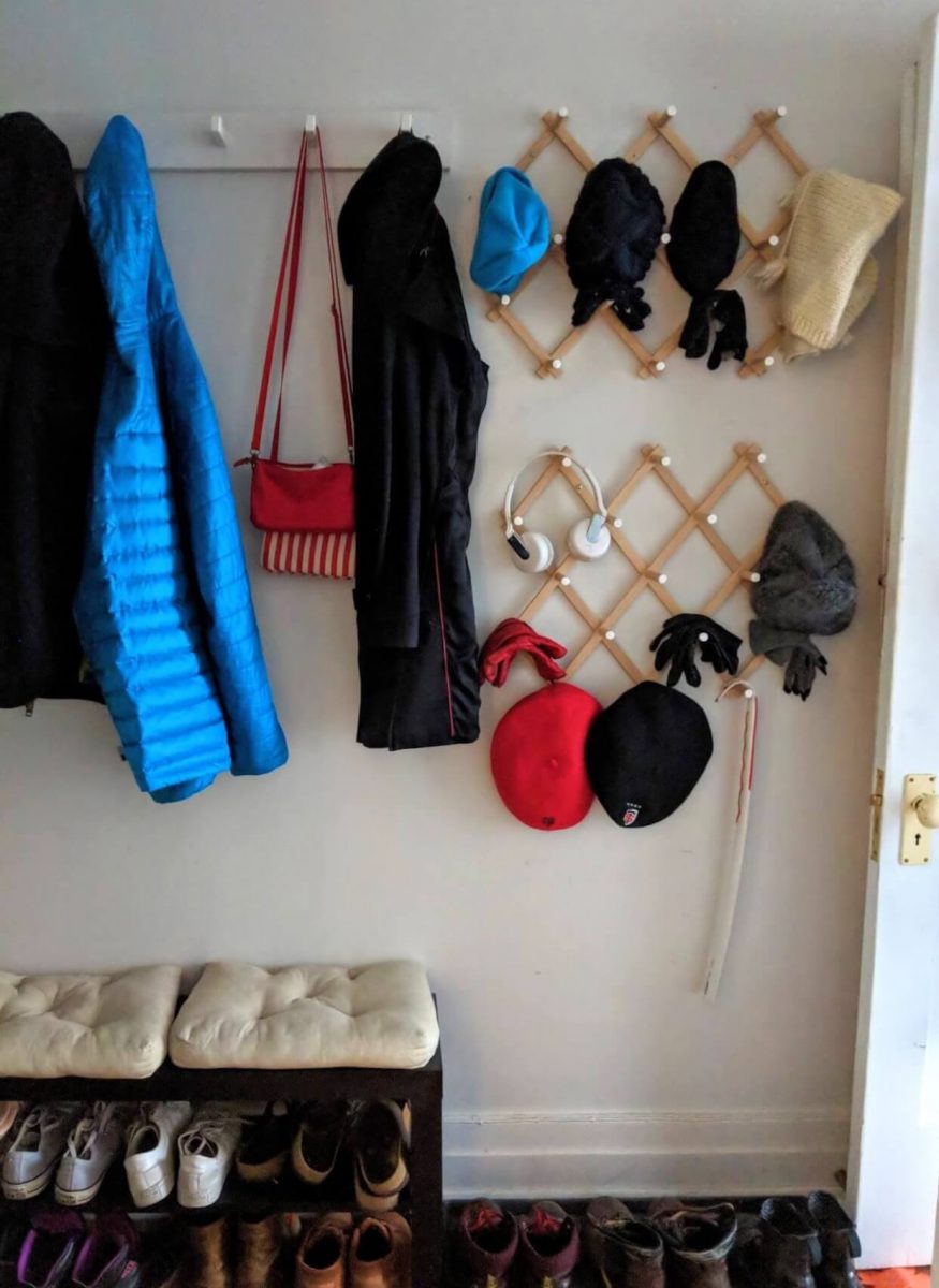 mudroom hat and coat rack