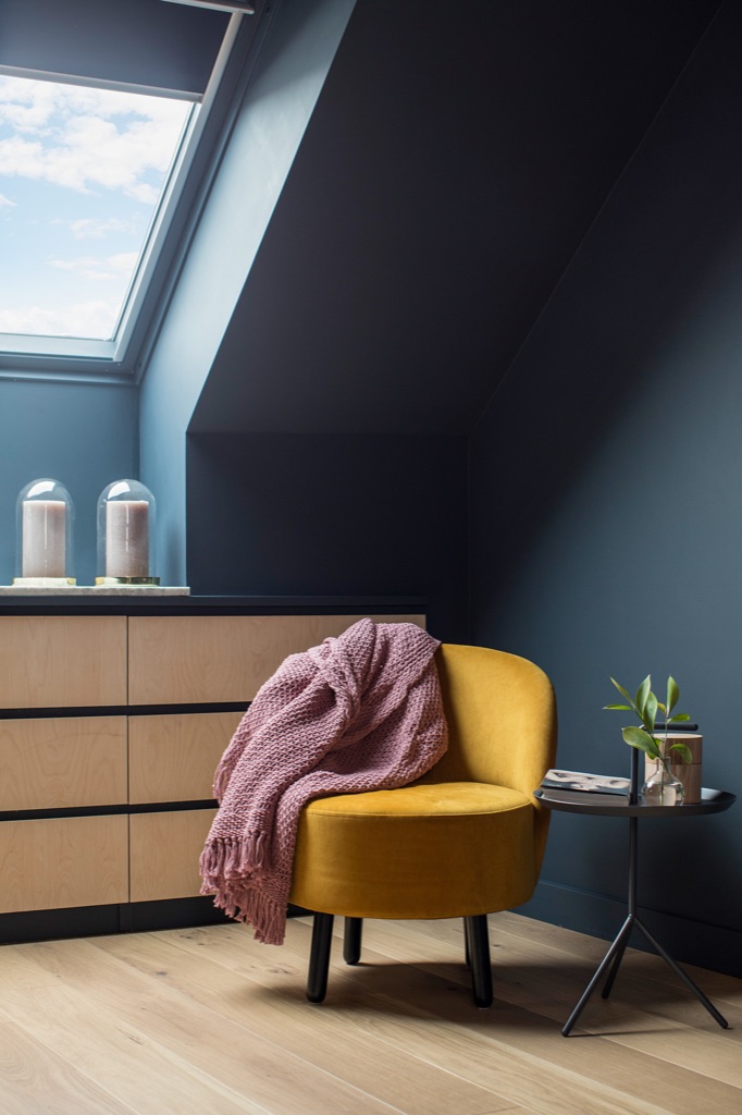 Stylish loft storage with customised built-in IKEA chests