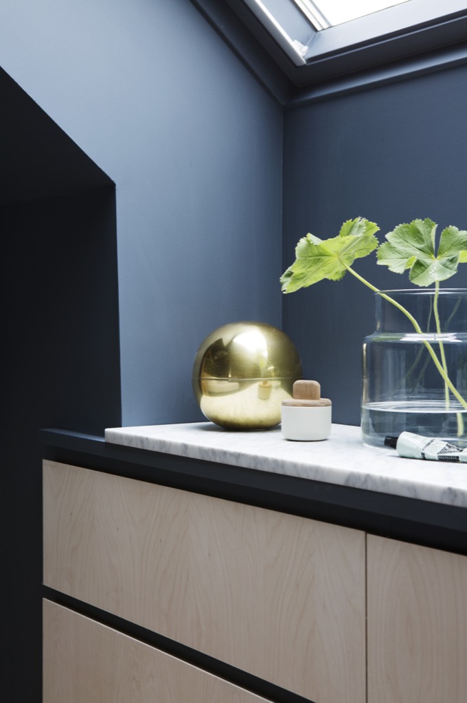 Stylish loft storage with customised built-in IKEA chests