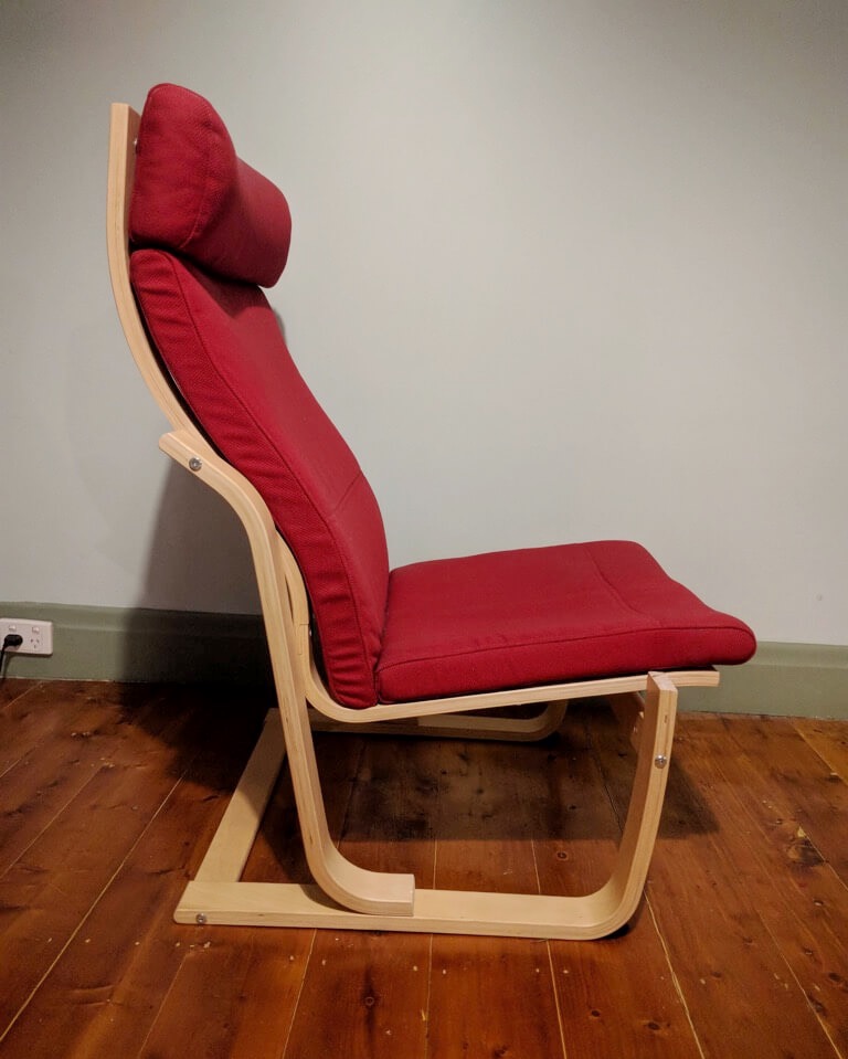 How to remove arms from IKEA POANG armchair