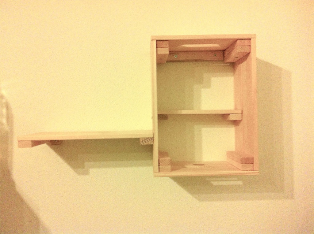 IKEA KNAGGLIG box wall shelf