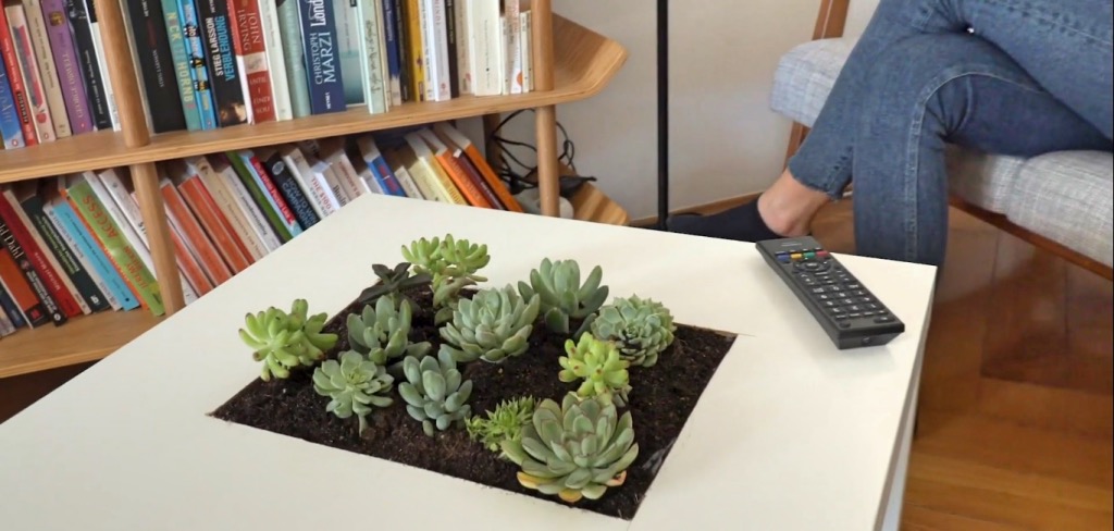 DIY succulent table IKEA Hack