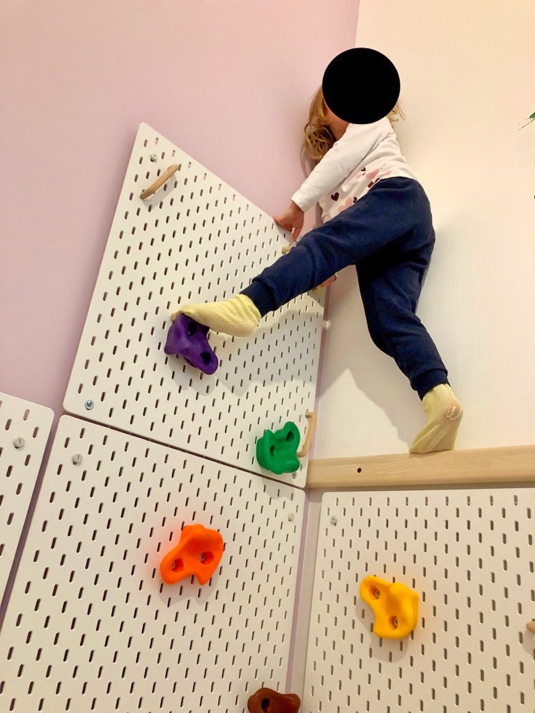 kids rock climbing wall