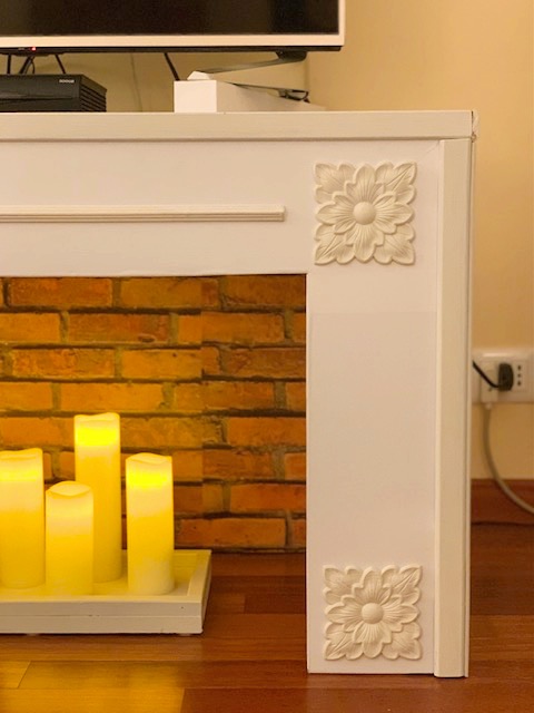 candle fireplace IKEA hack